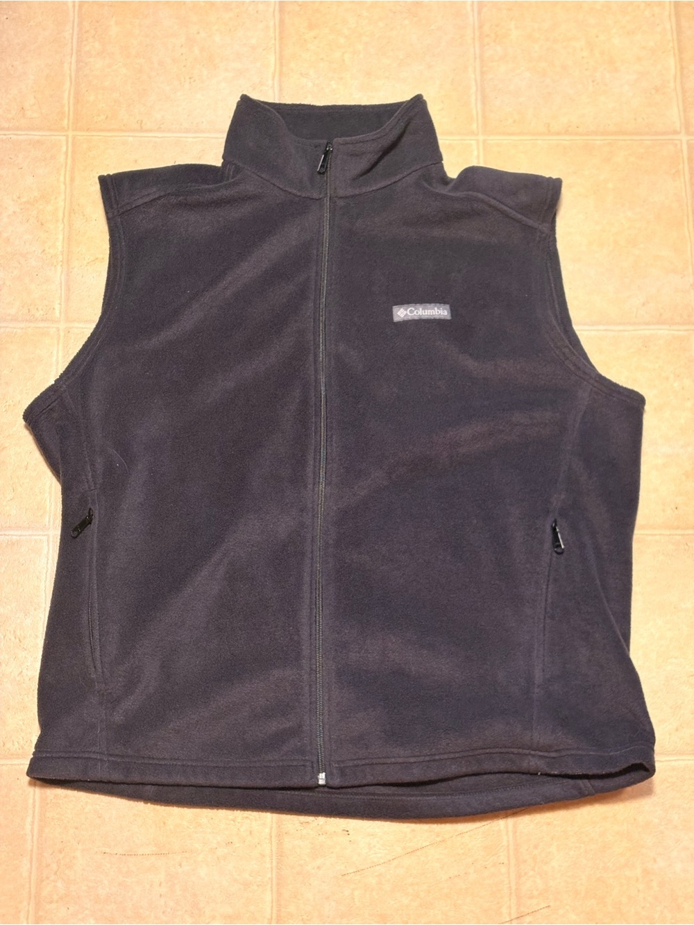 Columbia Thin Polyester Hiking Outdoor Fleece Vest